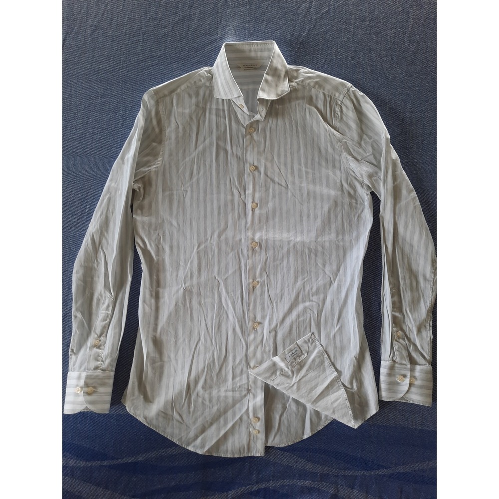 Suitsupply Mens Extra Slim Fit Striped Dress Shirt Byβ Albini Fabric 15.5 or 39